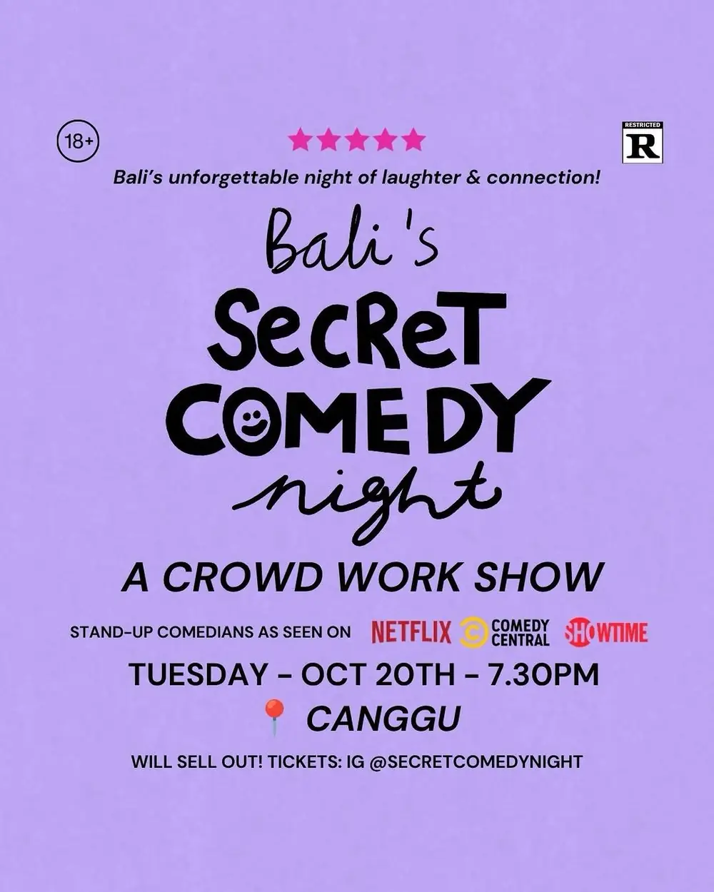 Bali Secret Comedy Night: A Crowd Work Show