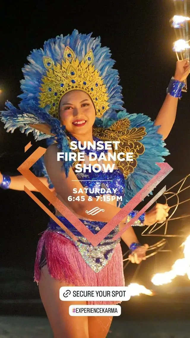 Sunset Fire Dance Show at Karma Kandara Bali