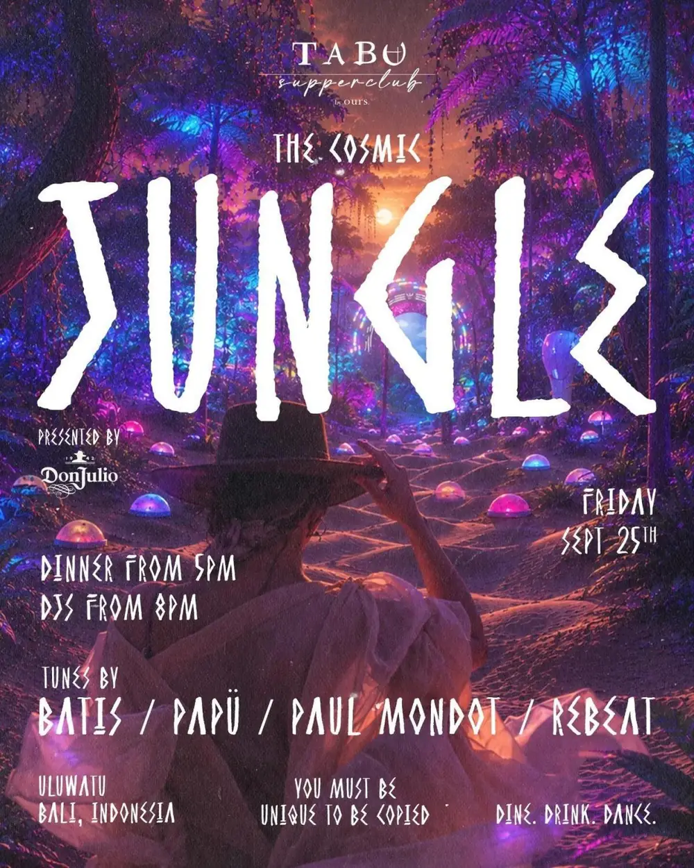 Cosmic Jungle at Tabu Bali