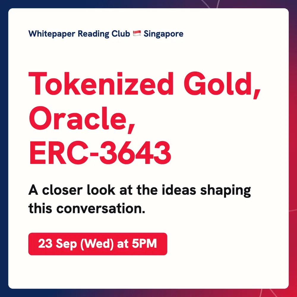 Whitepaper Reading Club: Tokenized Gold, Oracle, ERC-3643