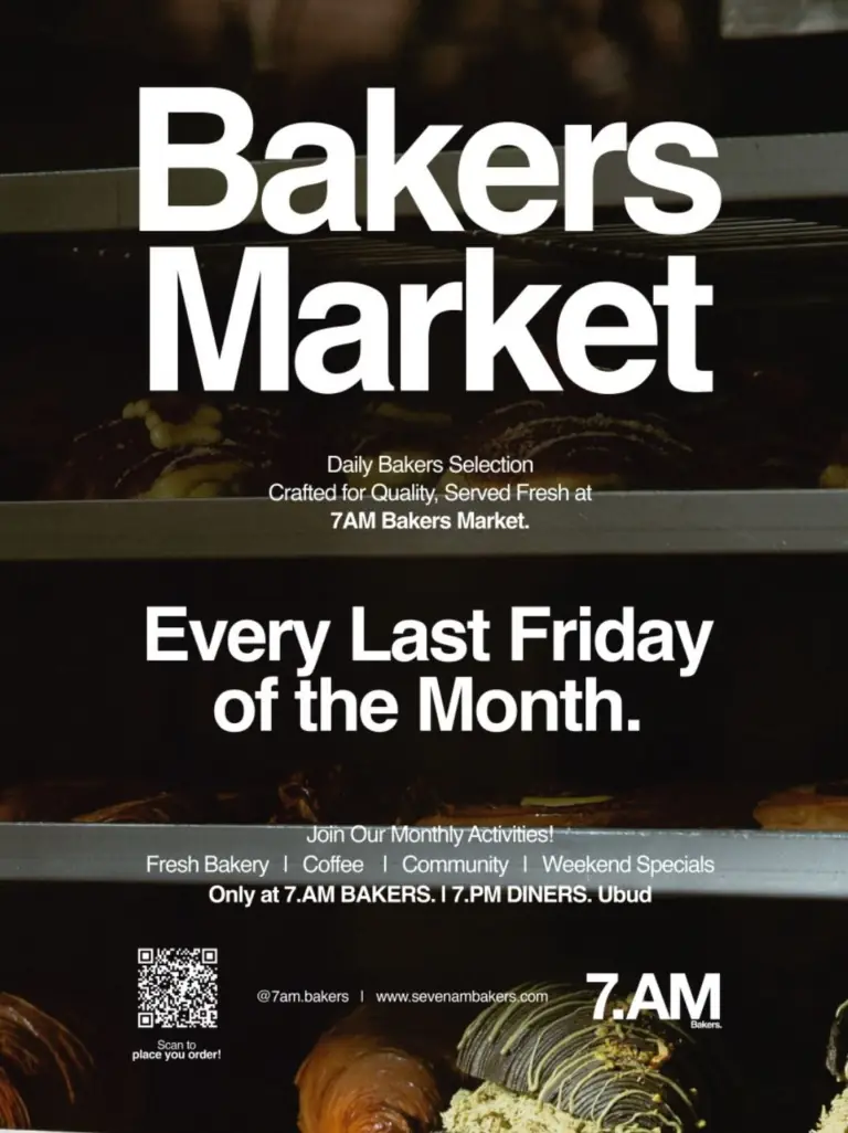 7AM Bakers 7PM Diners Ubud Bakers Market