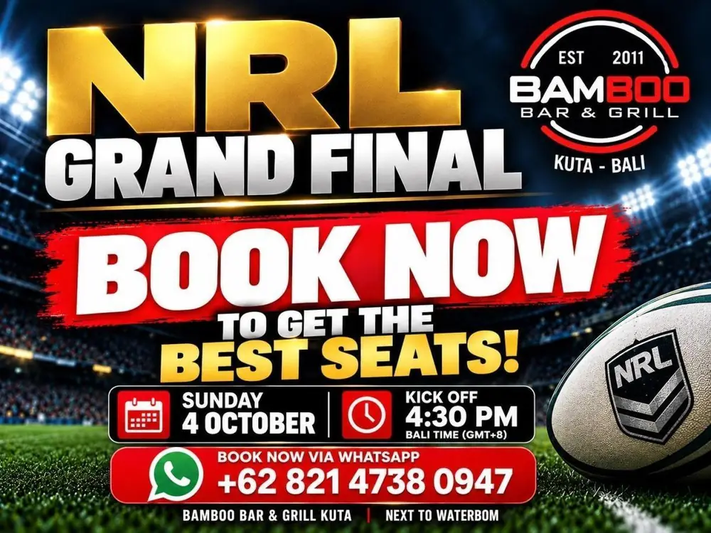 NRL Grand Final at Bamboo Bar & Grill Kuta