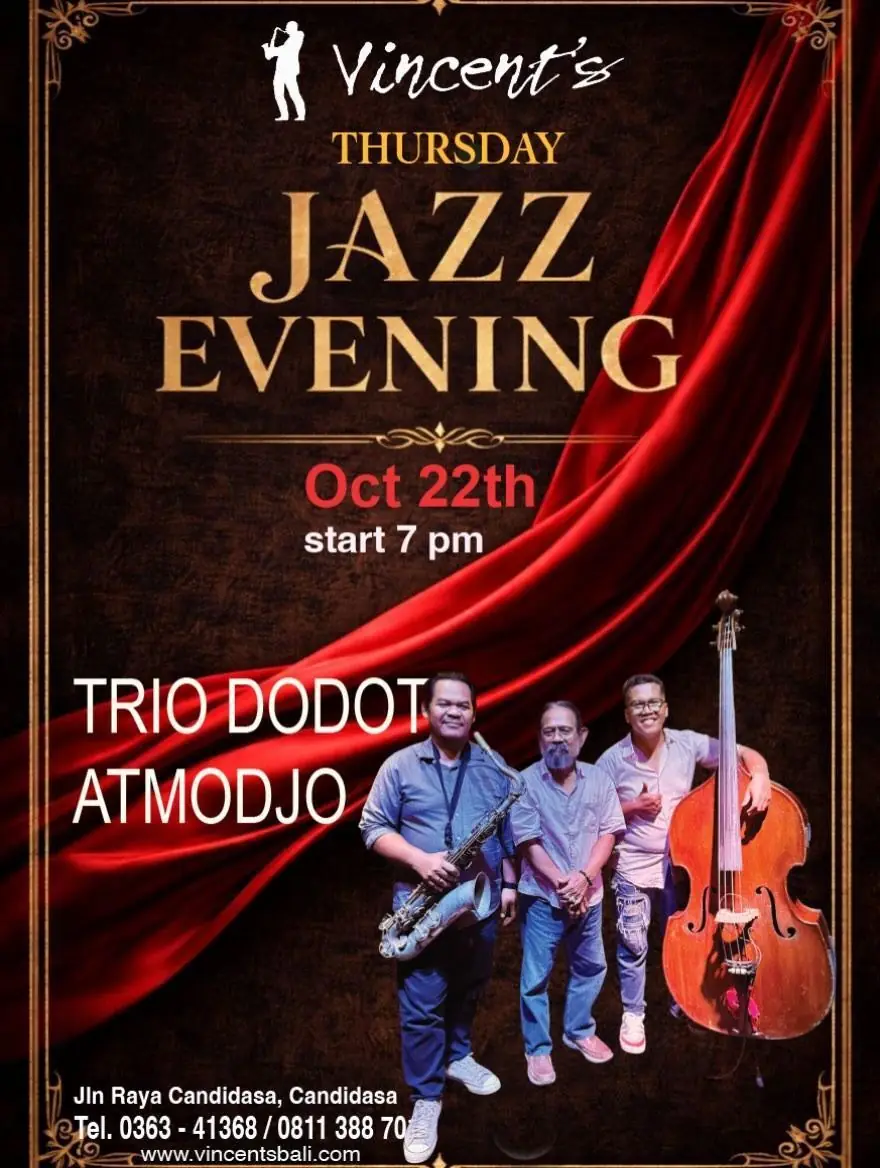 Live Jazz with Trio Dodot Atmodjo
