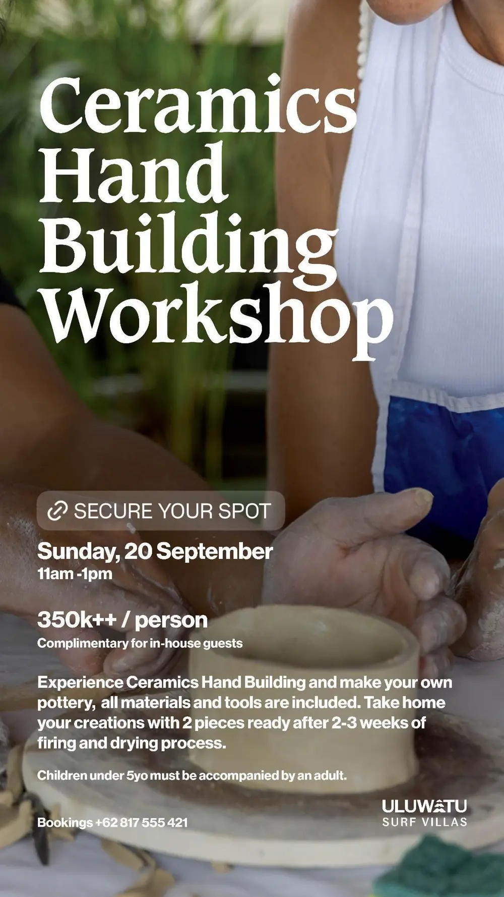 Ceramics Hand Building Workshop