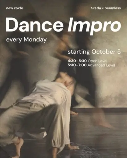 Dance Impro: 16:30 Open Level, 17:30 Advanced Level w/ Seamless