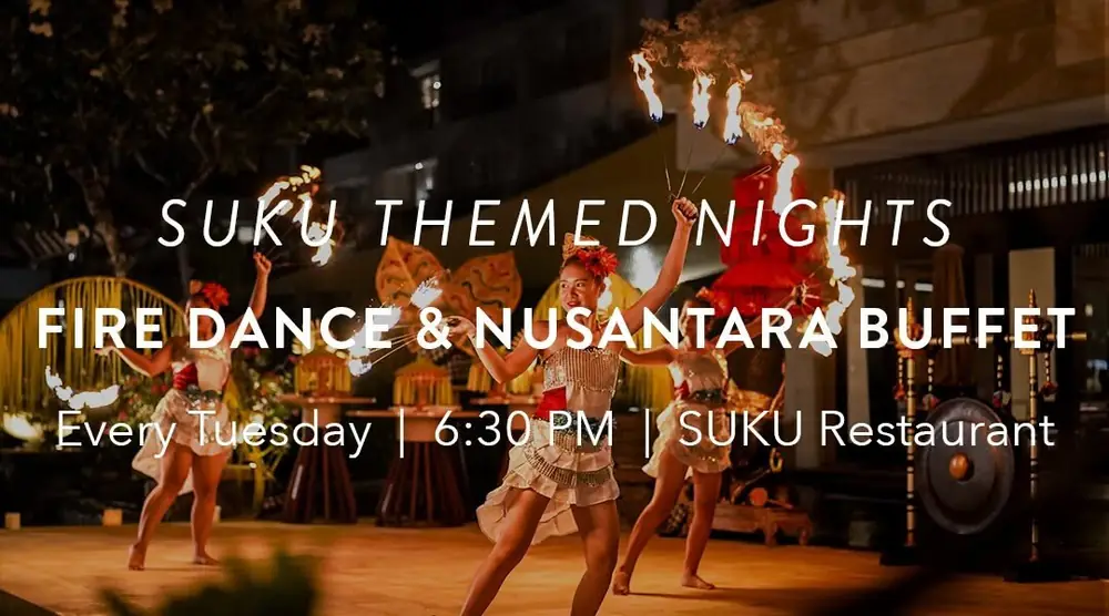 Fire Dance and Nusantara Buffet at Conrad Bali