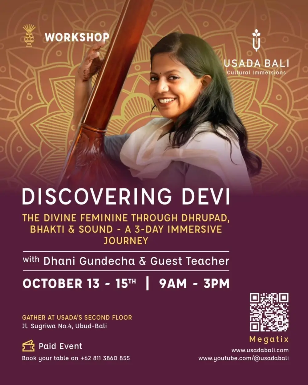 Discovering Devi: The Divine Feminine Through Dhrupad, Bhakti & Sound at Usada Bali