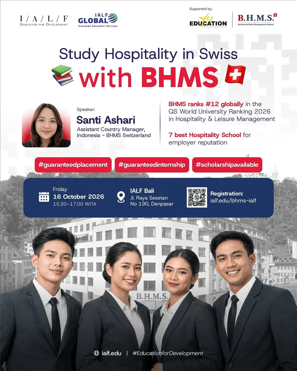 Study Hospitality in Switzerland with BHMS