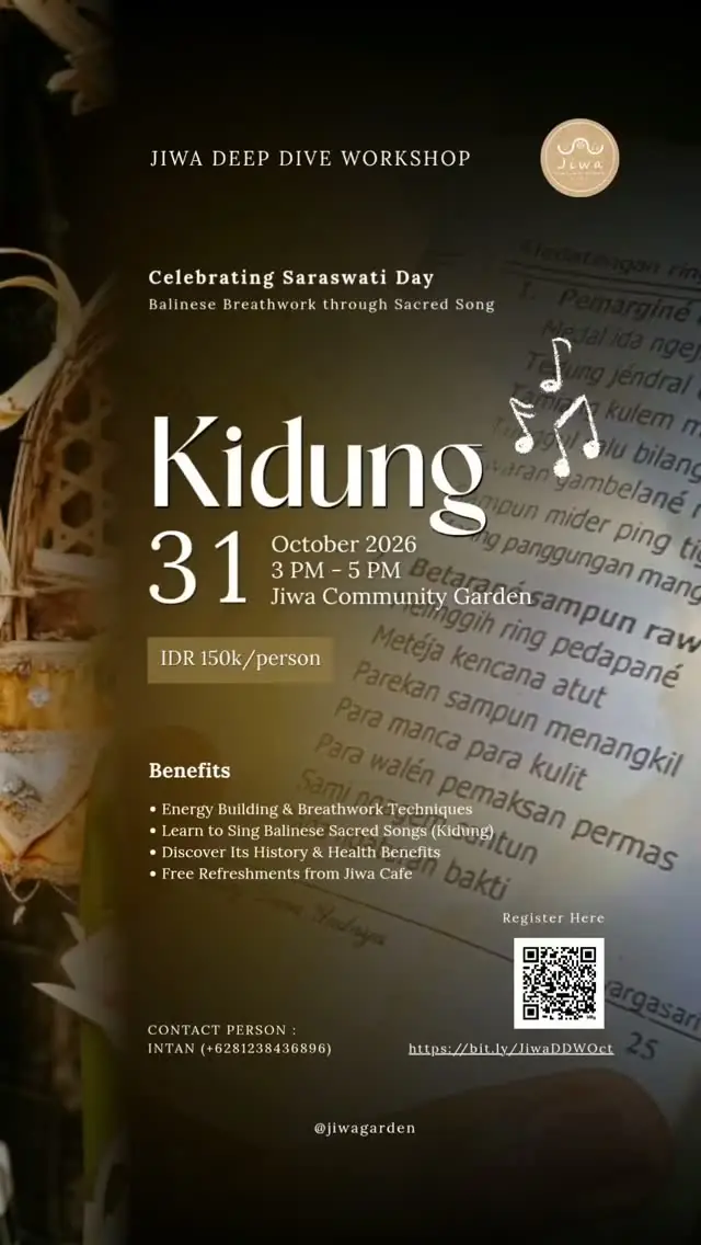 JIWA DEEP DIVE WORKSHOP: Kidung