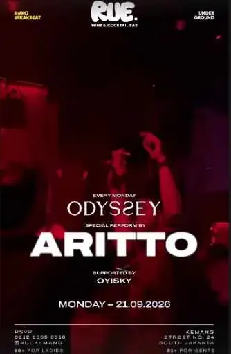 Odyssey, Aritto & Oyisky @ Rue Wine and Cocktail Bar Kemang