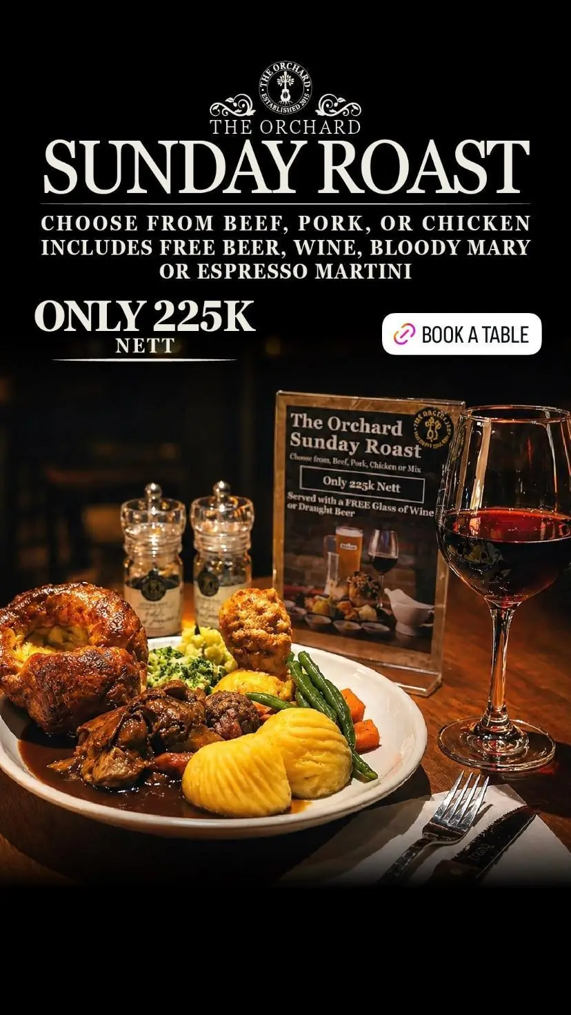 The Orchard Sunday Roast at The Orchard Bali