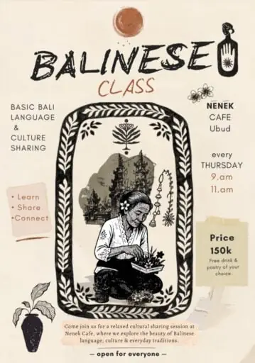 Balinese Language & Culture Class