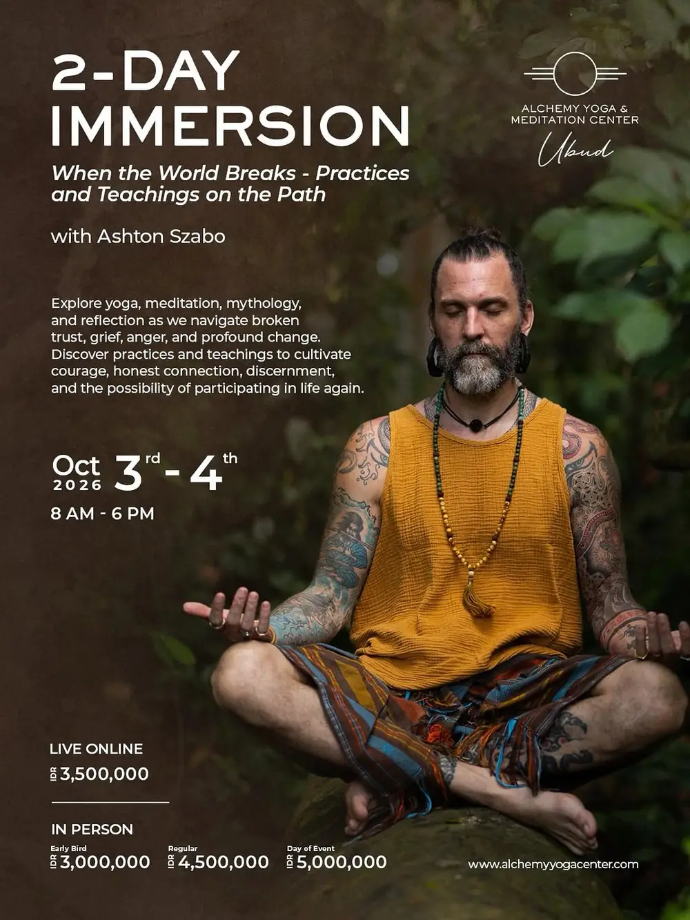 2-Day Immersion: When the World Breaks