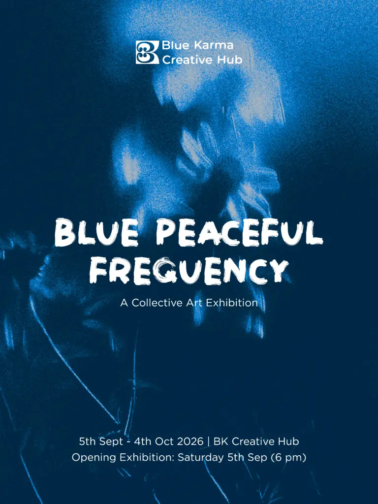 Blue Peaceful Frequency Art Exhibition
