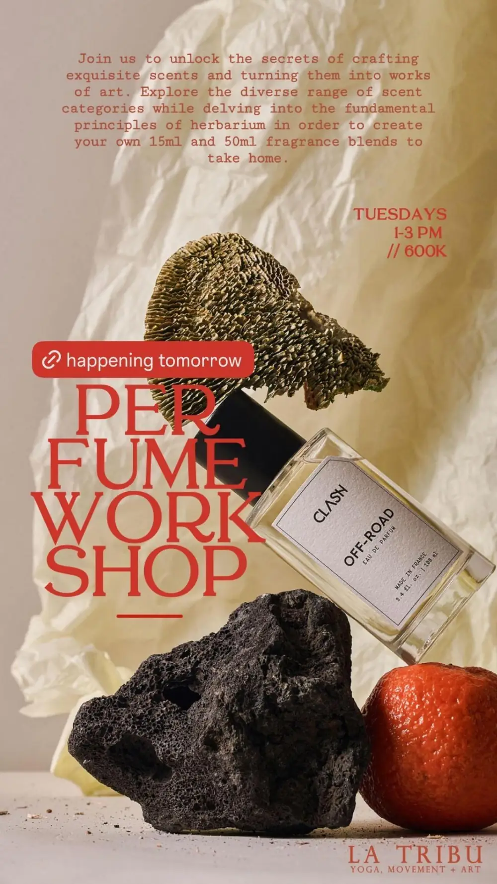 Perfume Workshop at La Tribu Bali