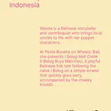 Ventriloquist Bali / Wanda Indonesia