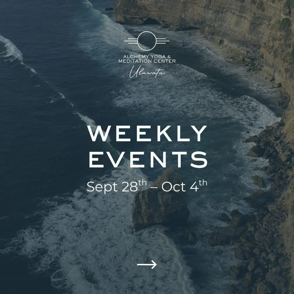 This Week at Alchemy Yoga & Meditation Center Uluwatu
