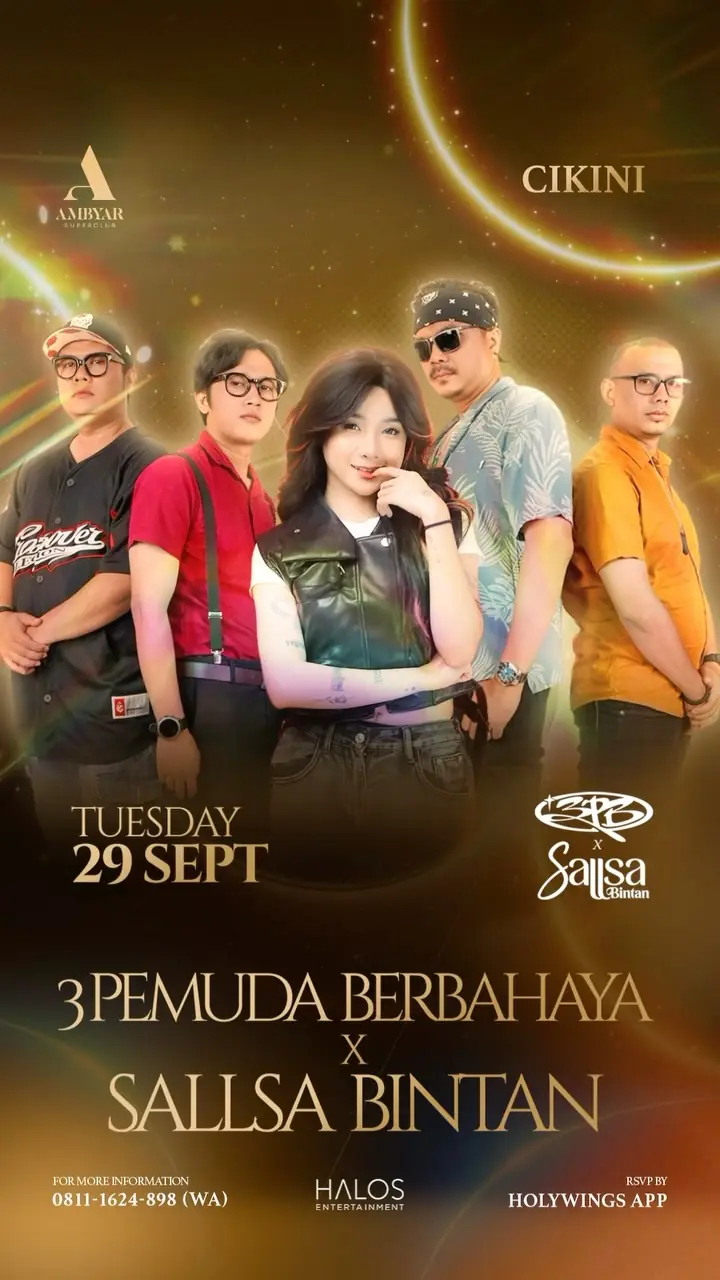 AMBYAR SUPERCLUB CIKINI - 3 PEMUDA BERBAHAYA X SALLSA BINTAN